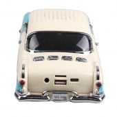 Reproduktor retro auto tyrkysové