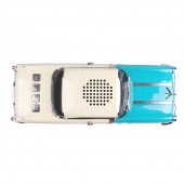 Reproduktor retro auto tyrkysové