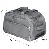 Cestovná taška na kolieskach MRZM šedá malá