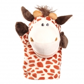 Plyšový maňuška na ruku žirafa