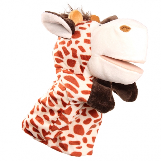 Plyšový maňuška na ruku žirafa