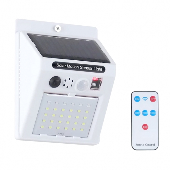 Solárne LED svetlo s detekciou pohybu a alarmom