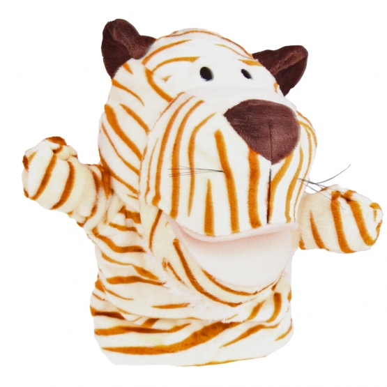 Plyšový maňuška na ruku tiger