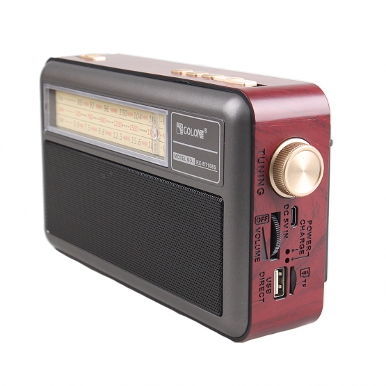 Prenosné 3-pásmové solárne rádio X-BASS sivé