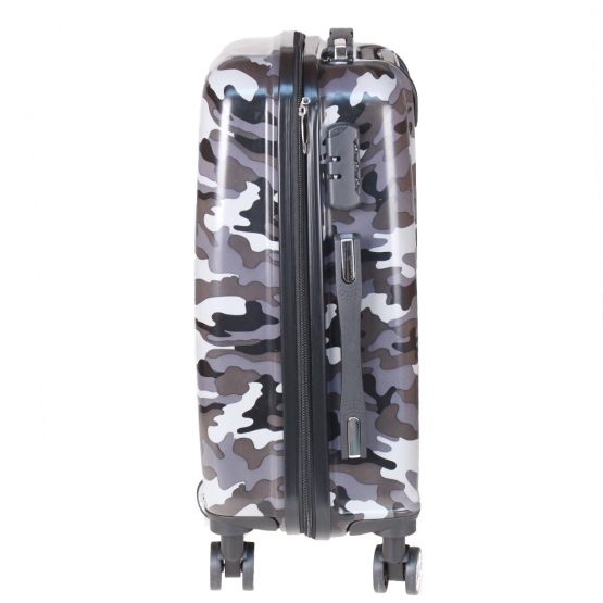 Sada 3 kufrov škrupinových LP35 (fialový maskáč)