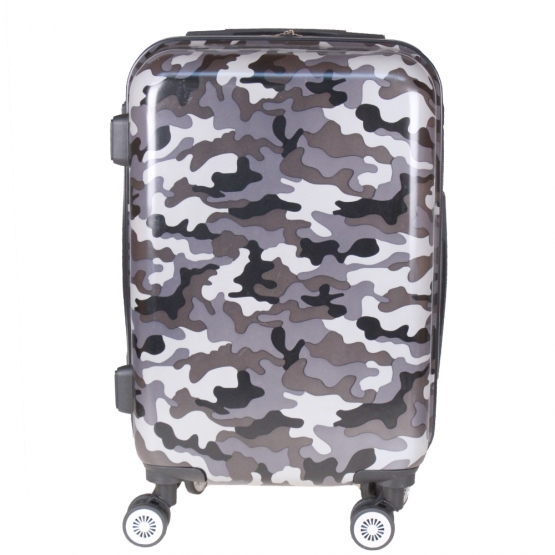 Sada 3 kufrov škrupinových LP35 (fialový maskáč)