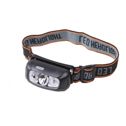 Outdoorová LED čelovka čierna