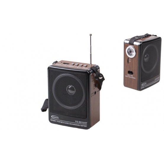 Prenosné rádio YG-901UAT hnedé