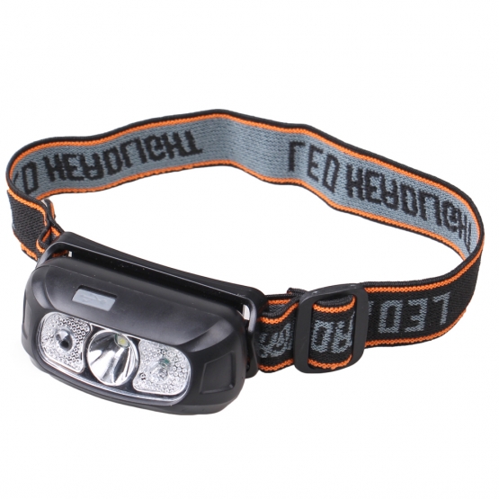 Outdoorová LED čelovka čierna