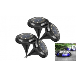Solárne záhradné zápustné LED svetlo 4ks
