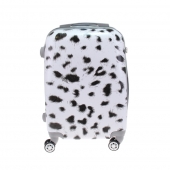 Sada 3 kufrov škrupinových LP8 (biely s fliačikmi)