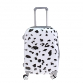 Sada 3 kufrov škrupinových LP8 (biely s fliačikmi)