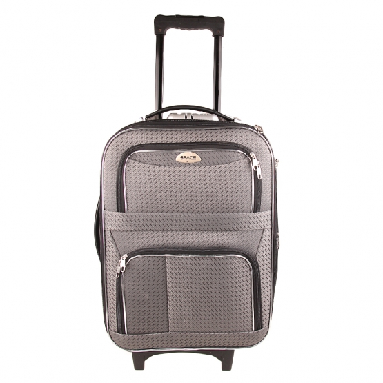 Sada 3 látkových kufrov šedá 4