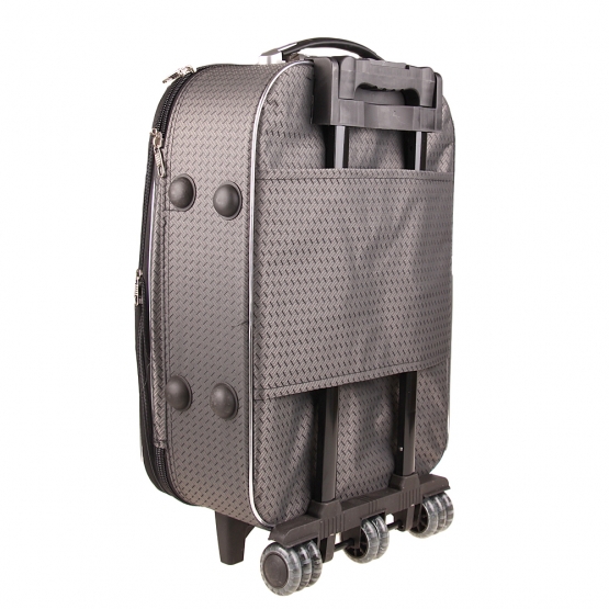 Sada 3 látkových kufrov šedá 4