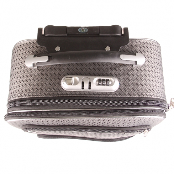 Sada 3 látkových kufrov šedá 4