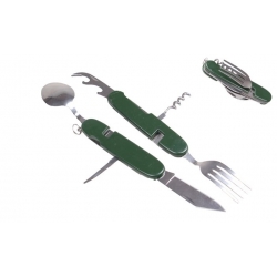 Multifunkčný kempingový príbor JIN BIN LI zelený