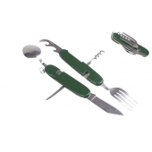 Multifunkčný kempingový príbor JIN BIN LI zelený