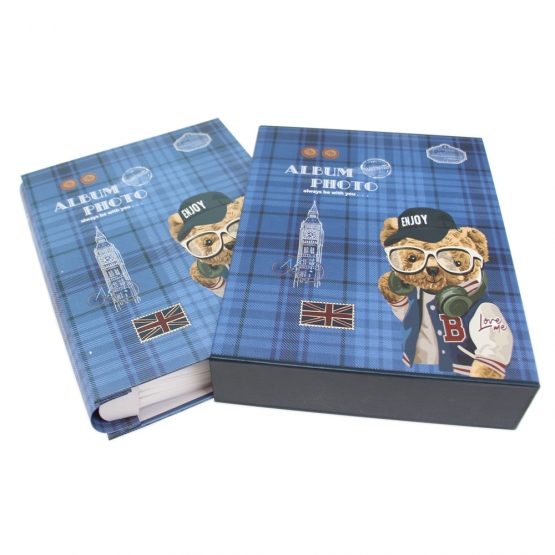 Fotoalbum medvedík s okuliarmi na 200 fotografií