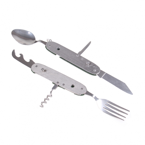 Multifunkčný kempingový príbor JIN BIN LI zelený