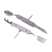 Multifunkčný kempingový príbor JIN BIN LI zelený