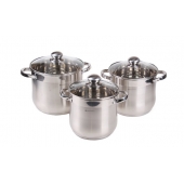 6-dielna sada hrncov z nerezovej ocele EH-9093