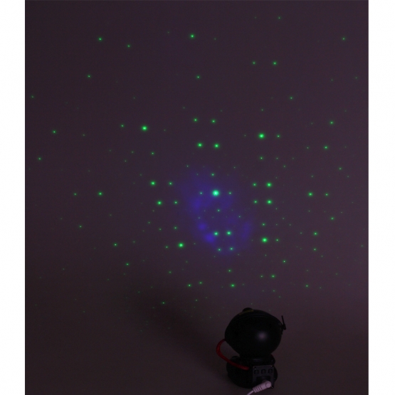 LED projektor nočná obloha astronaut čierny