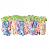 Záhradné rukavice 12 párov mix