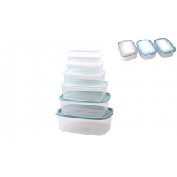 Set 7 kusov plastových dóz s vekami