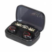 Bezdrôtové slúchadlá s powerbankou M10 čierne