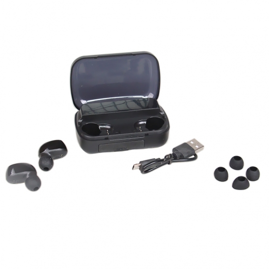 Bezdrôtové slúchadlá s powerbankou M10 čierne