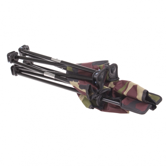 Stolička skladacia rybárska tmavý maskáč