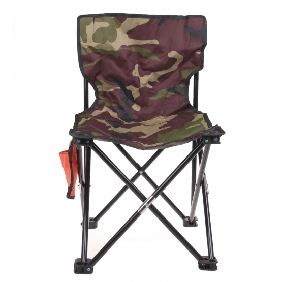 Stolička skladacia rybárska tmavý maskáč
