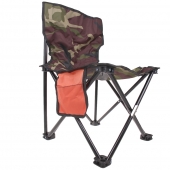 Stolička skladacia rybárska tmavý maskáč