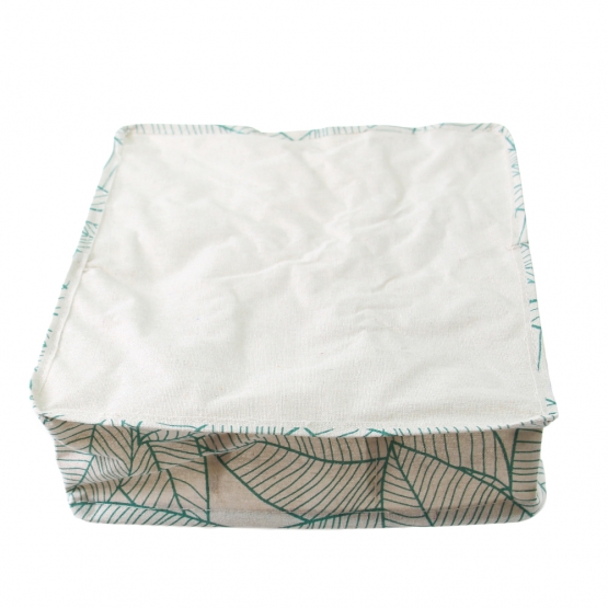 Skladací organizér do skrine bielozelený