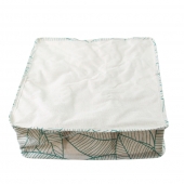 Skladací organizér do skrine bielozelený