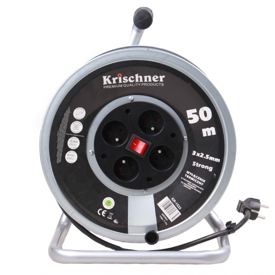 Predlžovací kábel na bubne 50 m KR-1533