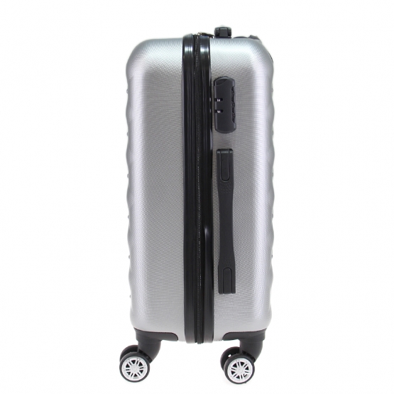 Sada 3 kufrov škrupinových LA2 sivá