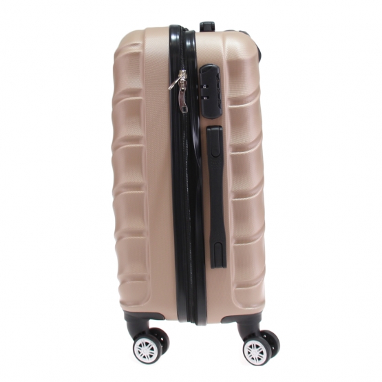 Sada 3 kufrov škrupinových LA3 béžová