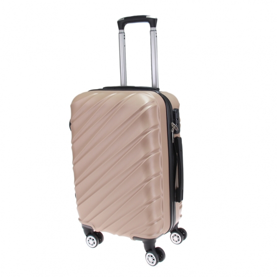 Sada 3 kufrov škrupinových LA3 béžová