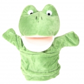Plyšový maňuška na ruku žabička
