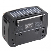 Prenosné 3pásmové solárne rádio béžové YUEGAN