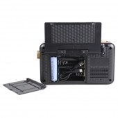 Prenosné 3-pásmové solárne rádio X-BASS sivé