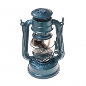 Petrolejová lampa 19 cm modrá