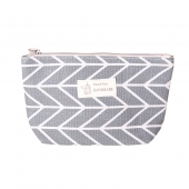 Kozmetická taška Handmade šedá geometrický vzor