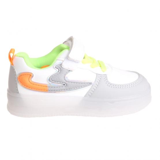 Detské tenisky svietiace trojfarebné šedé