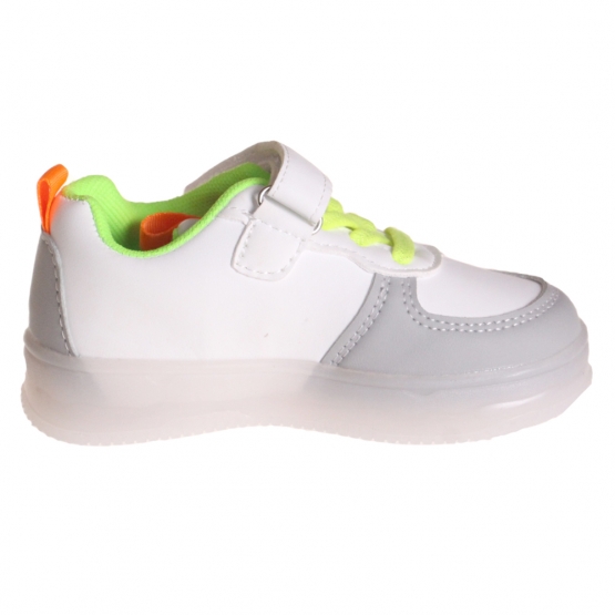 Detské tenisky svietiace trojfarebné šedé