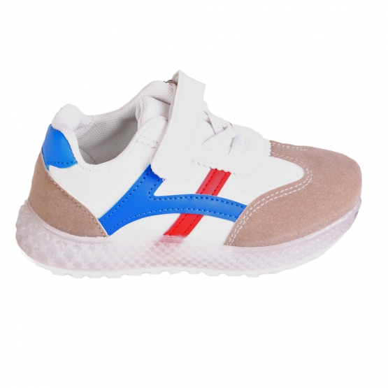 Detské tenisky svietiace so špičkou modročervenej var.1