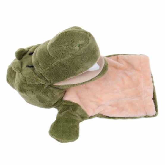 Plyšový maňuška na ruku krokodíl