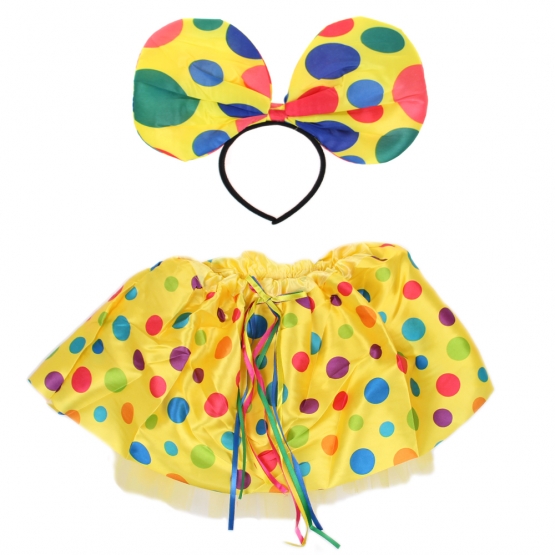 Kostým žltý s bodkami