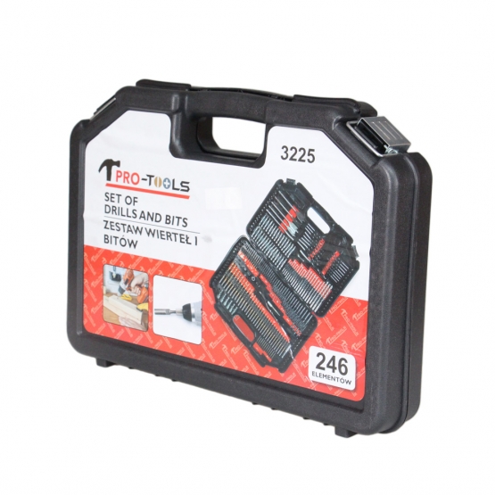 Súprava vrtákov a bitov 246 dielov